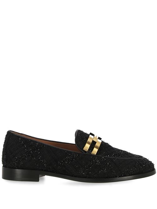 Black leather loafer Aquazzura | BDIFLAM0MBA000