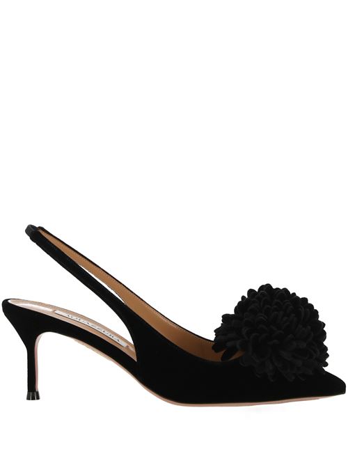 Black velour pumps Aquazzura | CTIMIDL0VEL000