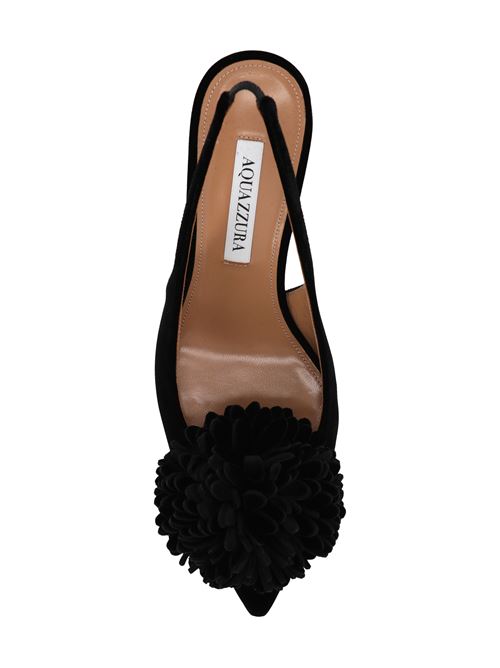 Black velour pumps AQUAZZURA | CTIMIDL0VEL000