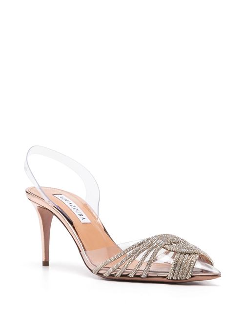 Gold-tone crystal embellishment pump Aquazzura | GASMIDL0SYPROG