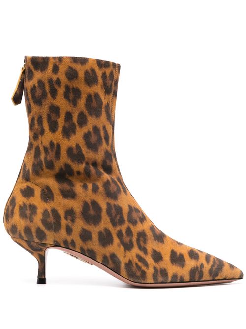 Animalier brown boot Aquazzura | MNRMIDB0ANSC80