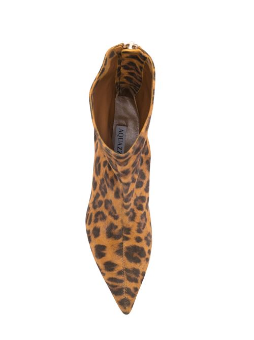 Stivale in pelle animalier AQUAZZURA | MNRMIDB0ANSC80