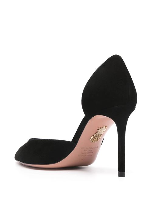 Black calf suede pump Aquazzura | VBTMIDP0SUE000