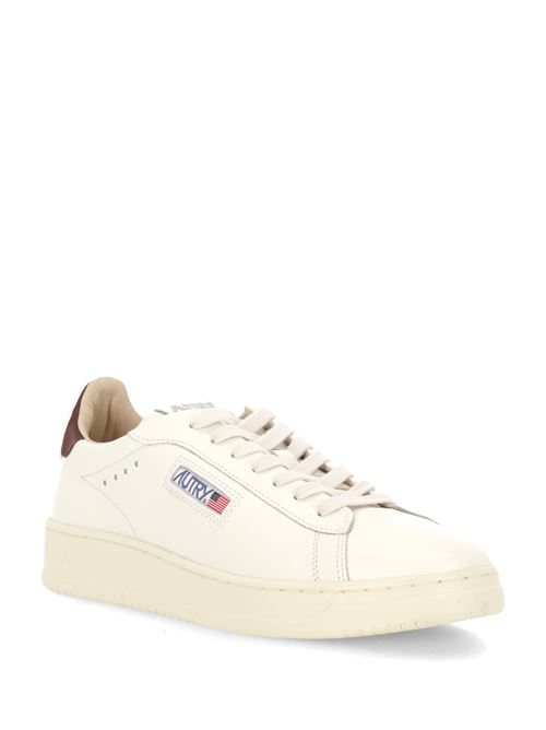 SNEAKERS DALLAS LOW IN PELLE BIANCA E SPACE Autry | ADLMMR10MSH/BROWN