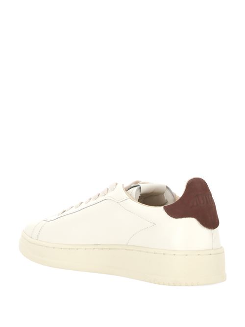 SNEAKERS DALLAS LOW IN PELLE BIANCA E SPACE Autry | ADLMMR10MSH/BROWN