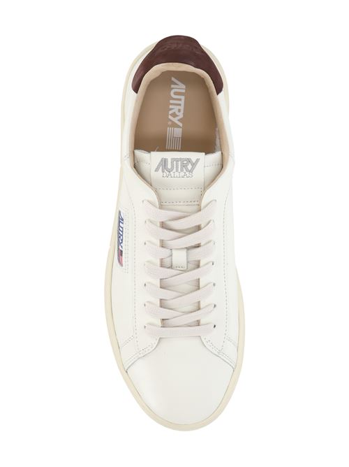 SNEAKERS DALLAS LOW IN PELLE BIANCA E SPACE Autry | ADLMMR10MSH/BROWN