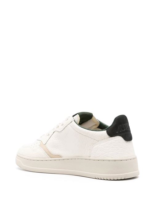 Sneakers bianca con texture granulata AUTRY | AULMLE16MNT/BLK/GREY