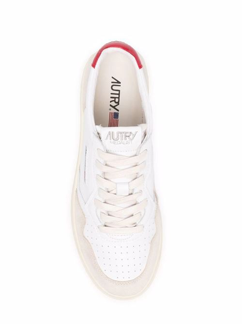 Sneakers with contrasting panels Autry | AULMLS43WHT/RED