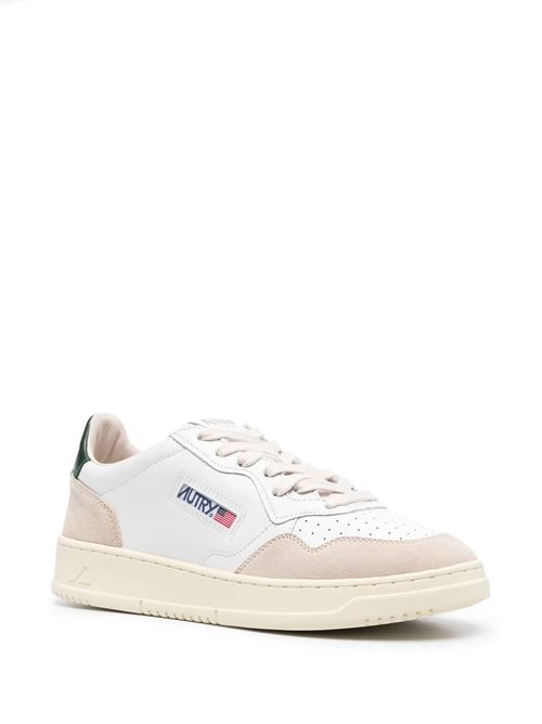 Sneakers bianca/beige/verde scuro AUTRY | AULMLS56WHT/MOUNTAIN