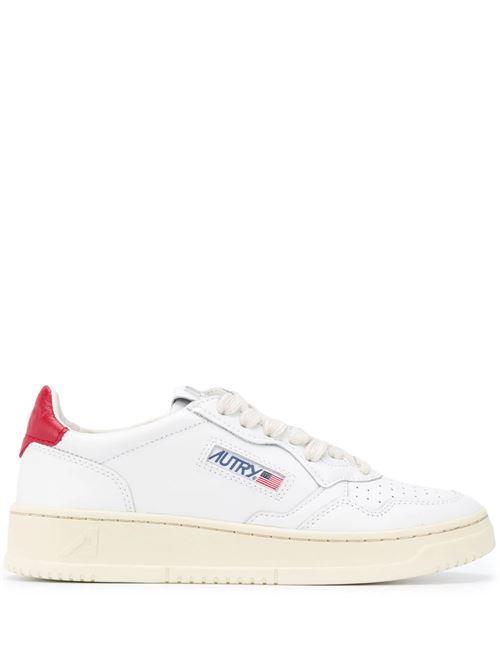 Sneakers with contrasting heel AUTRY | AULWLL21WHT/RED