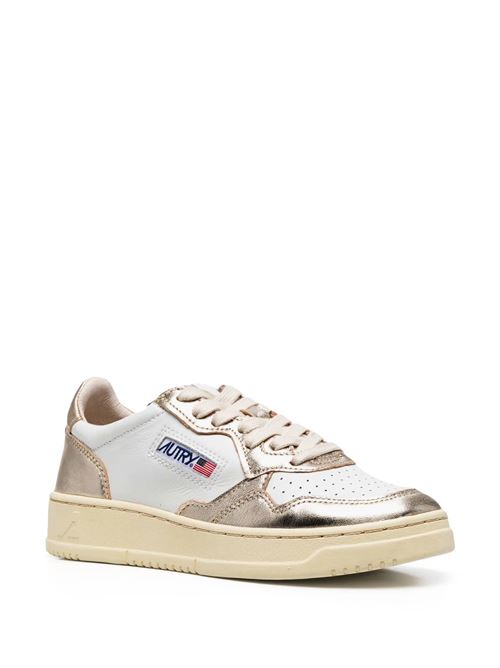 White leather logo sneaker AUTRY | AULWWB16WHT/PLATINUM