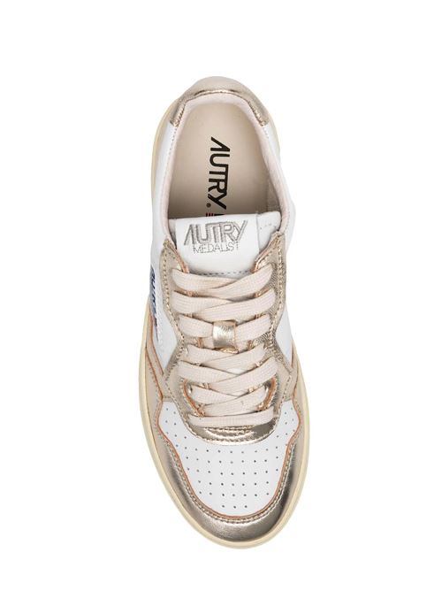 White leather logo sneaker AUTRY | AULWWB16WHT/PLATINUM