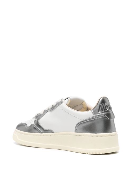 White/silver-tone sneaker AUTRY | AULWWB44WHT/STEEL