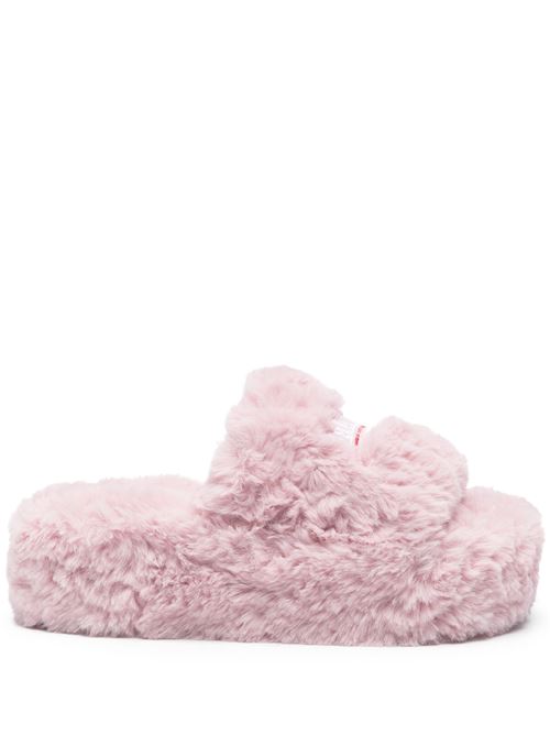 Furry slide sandals with platform BALENCIAGA | 762826W11N15269