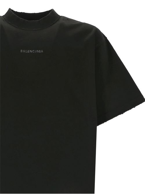 T-SHIRT BALENCIAGA BACK MEDIUM FIT IN NERO Balenciaga | 764235TOVJ61083