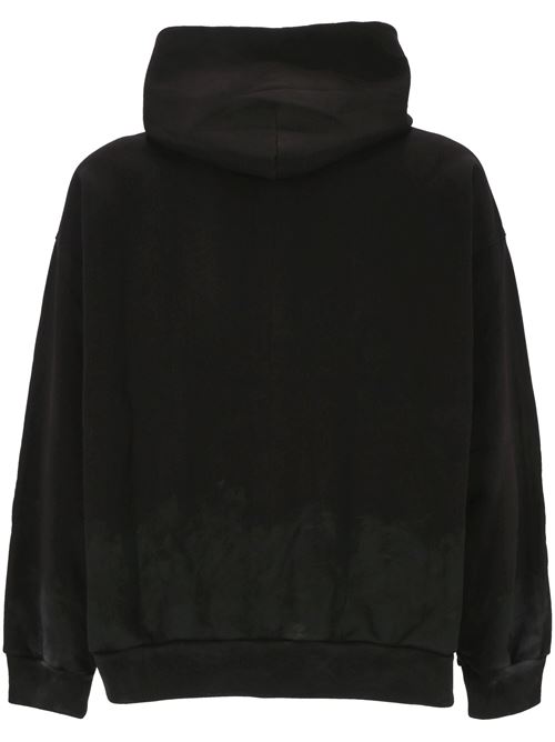 HOODIE METAL BB STENCIL MEDIUM FIT DA UOMO IN NERO/BIANCO Balenciaga | 767877TQVT39034