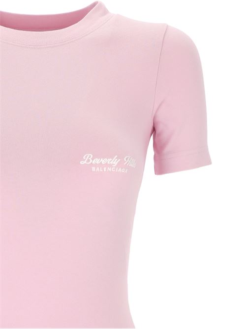 T-shirt Beverly Hills con ricamo Balenciaga | 768075TQVS55708