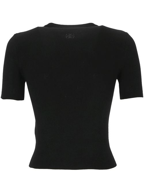 Maglia lana nera a maglia fine Balenciaga | 793612T52151000