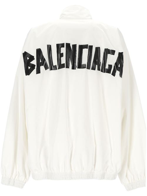 White cotton blend jacket Balenciaga | 794468TPQ389000