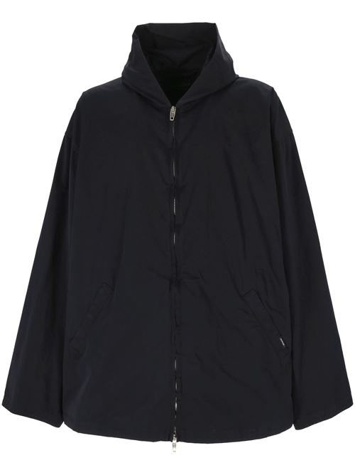 Navy blue cotton classic hood Balenciaga | 808823TBP014063