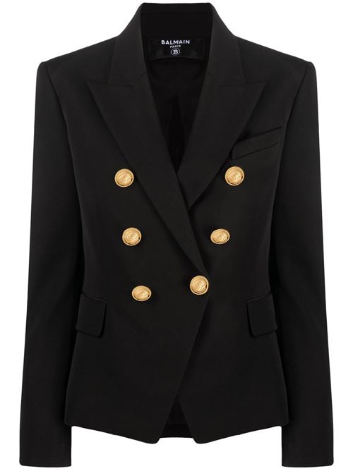 Double-breasted wool jacket Balmain | BF1SG008WC090PA