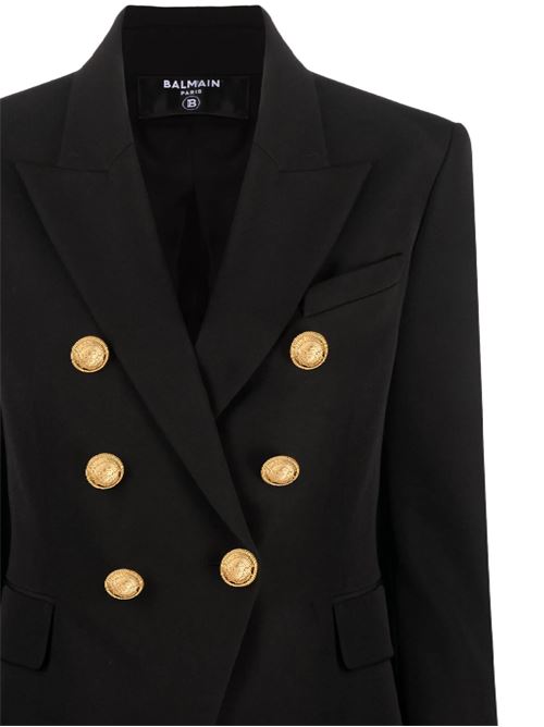 Double-breasted wool jacket Balmain | BF1SG008WC090PA