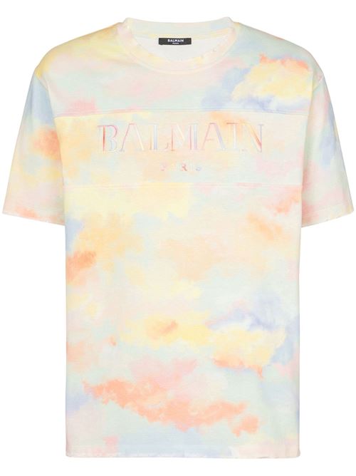 Maglia multicolor in cotone BALMAIN | DH1EG006GD65AAY