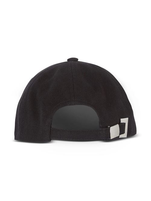 Cappello nero con scritta logo BALMAIN | DH1XA231CD29EDK