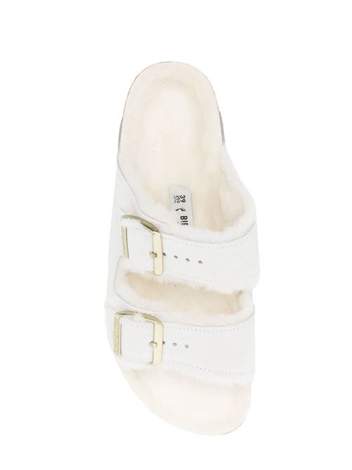 Arizona shearling-lined leather sandals Birkenstock | 1026193WHITE