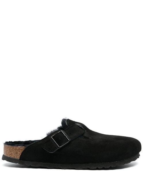 Sandalo Arizona con pelliccia BIRKENSTOCK | 259883BLACK/BLACK