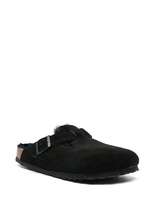 Sandalo Arizona con pelliccia BIRKENSTOCK | 259883BLACK/BLACK