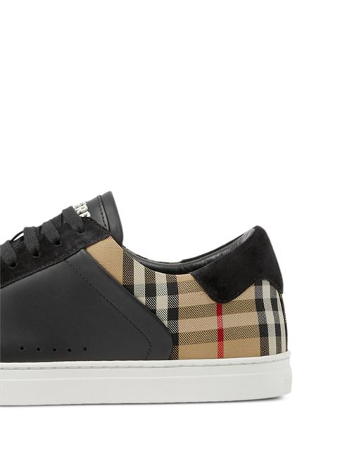 Sneakers  di pecora scamosciata di vitello motivo Burberry | 8070818X