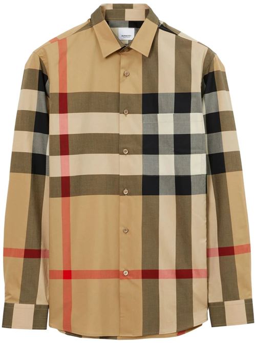 Archive beige cotton check shirt BURBERRY | 8071445X