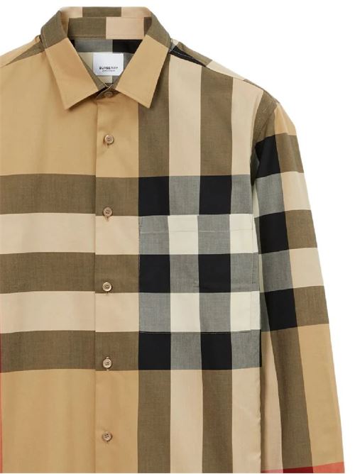 Archive beige cotton check shirt BURBERRY | 8071445X