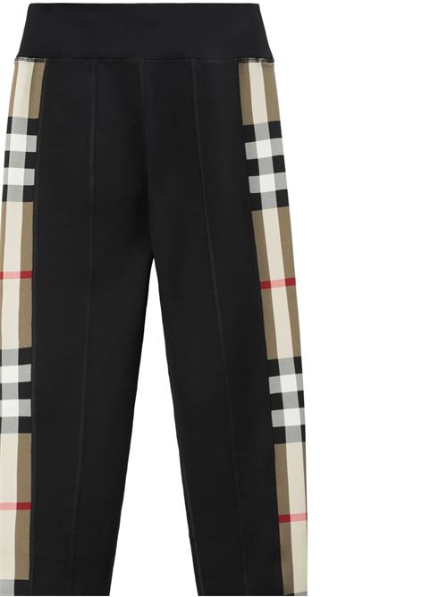 Leggings in jersey elasticizzato con finiture a quadri Burberry | 8072124X