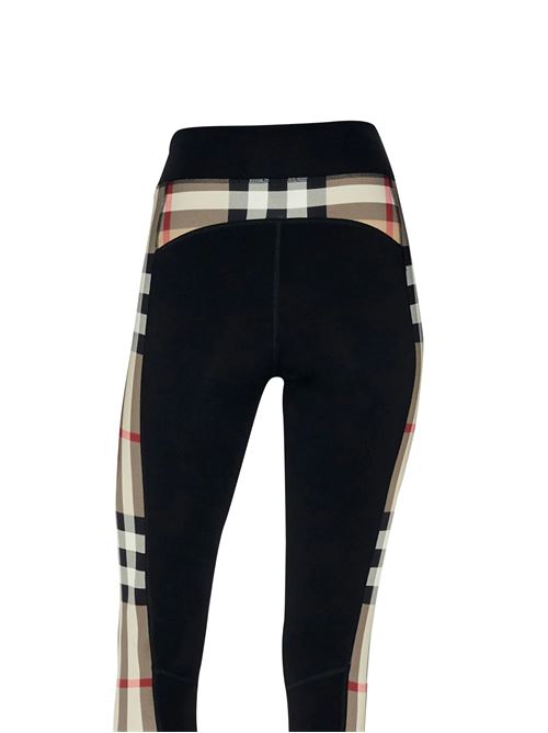 Leggings in jersey elasticizzato con finiture a quadri Burberry | 8072124X