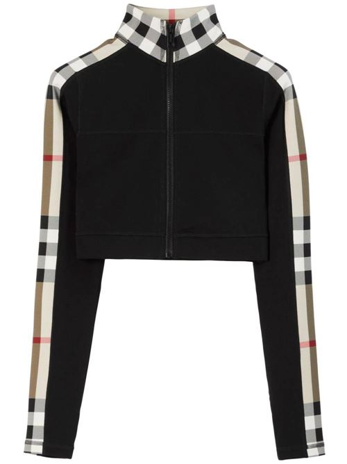 Cropped Check Trim Stretch Jersey Zip  Burberry | 8072191X