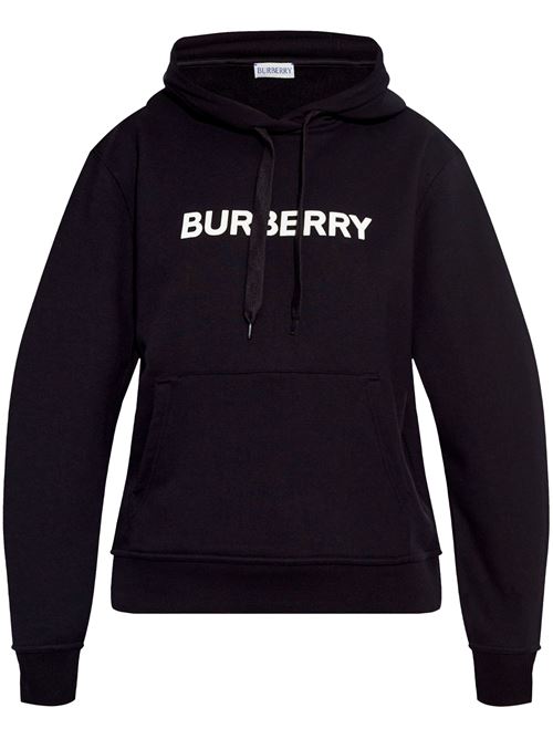 Black organic cotton sweatshirt BURBERRY | 8084755X