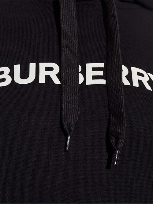 Black organic cotton sweatshirt BURBERRY | 8084755X