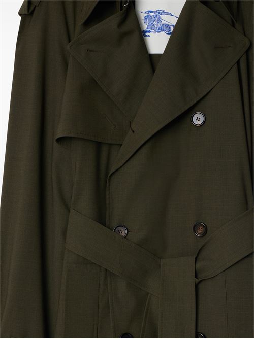 Coffee brown wool trench BURBERRY | 8091830X