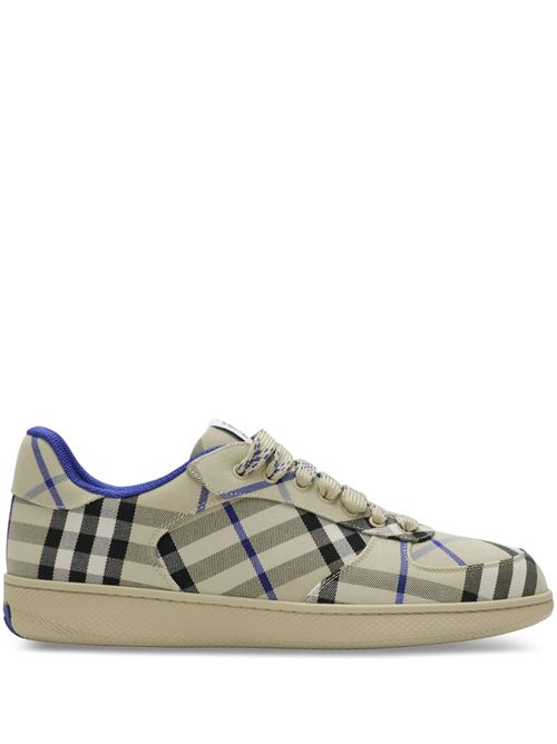 Beige/black/blue sneakers BURBERRY | 8095275X