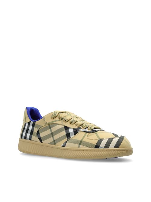 Sand beige tartan sneakers BURBERRY | 8096388X