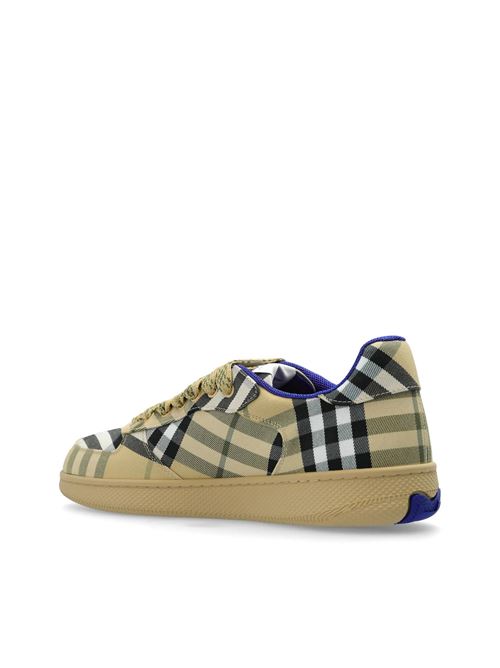 Sand beige tartan sneakers BURBERRY | 8096388X