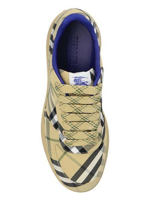 Sand beige tartan sneakers BURBERRY | 8096388X