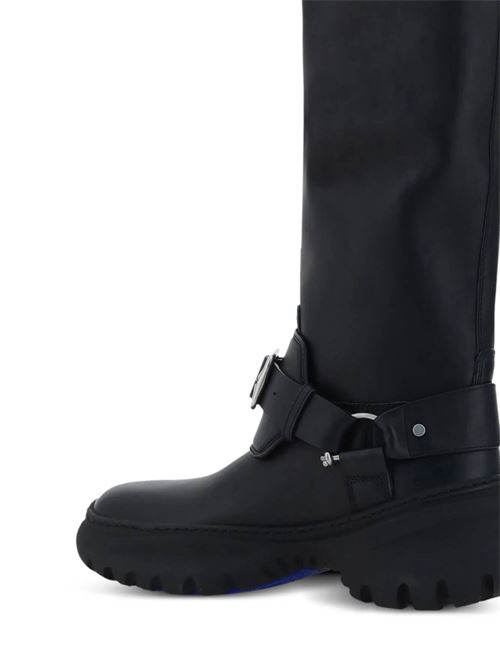 Black leather pull-on boot BURBERRY | 8096904X