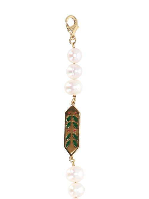 BRACCIALE PERLE DI ALLORO CASABLANCA | AF24JW09101GOLD/PEARL/WHITE/GREEN