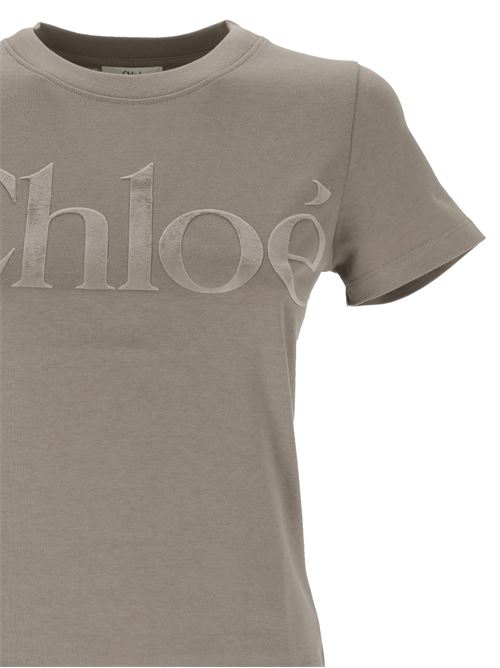 Fitted crew neck T-shirt Chloè | 24WJH03184069