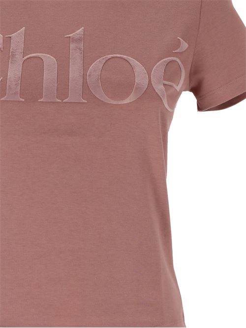 Fitted crew neck T-shirt Chloè | 24WJH031846S1