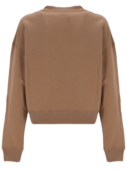 Pullover ampio in pile di cotone con logo Chloè | 24WJH0519124L