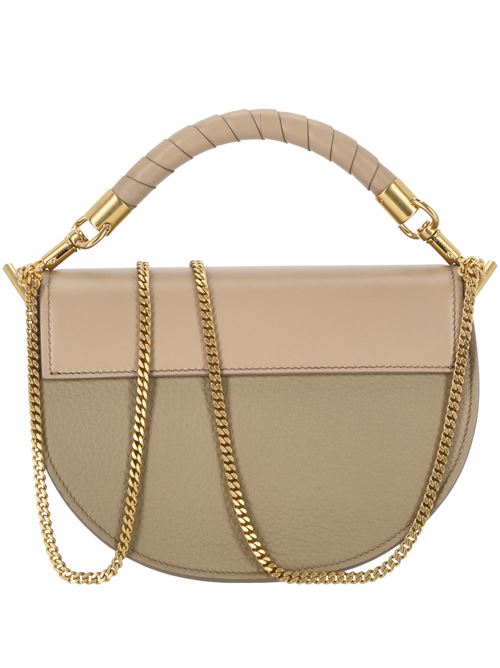 Marcie bag with flap and chain in grained leather Chloè | C24AS604N6920G